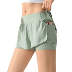 Load image into Gallery viewer, 2 In 1 Shorts Elastic Waist

