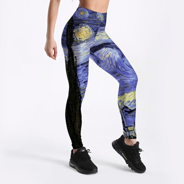 Starry Night Prints Leggings